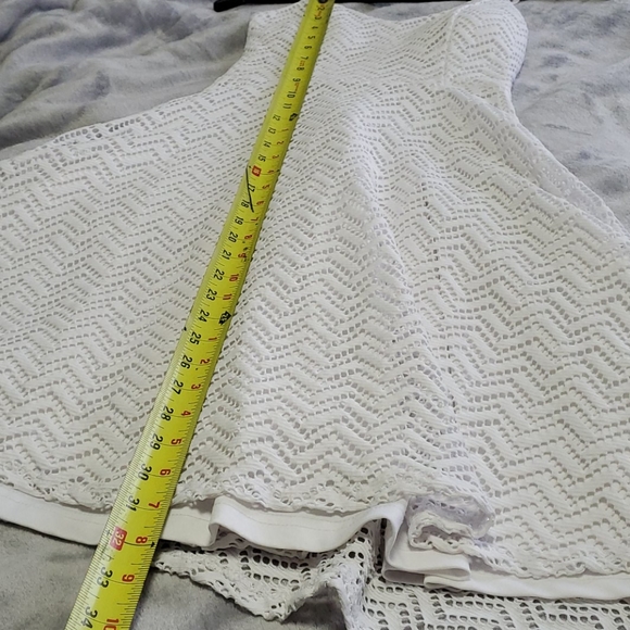 Small White Empire Waist Midi Dress - Picture 8 of 10